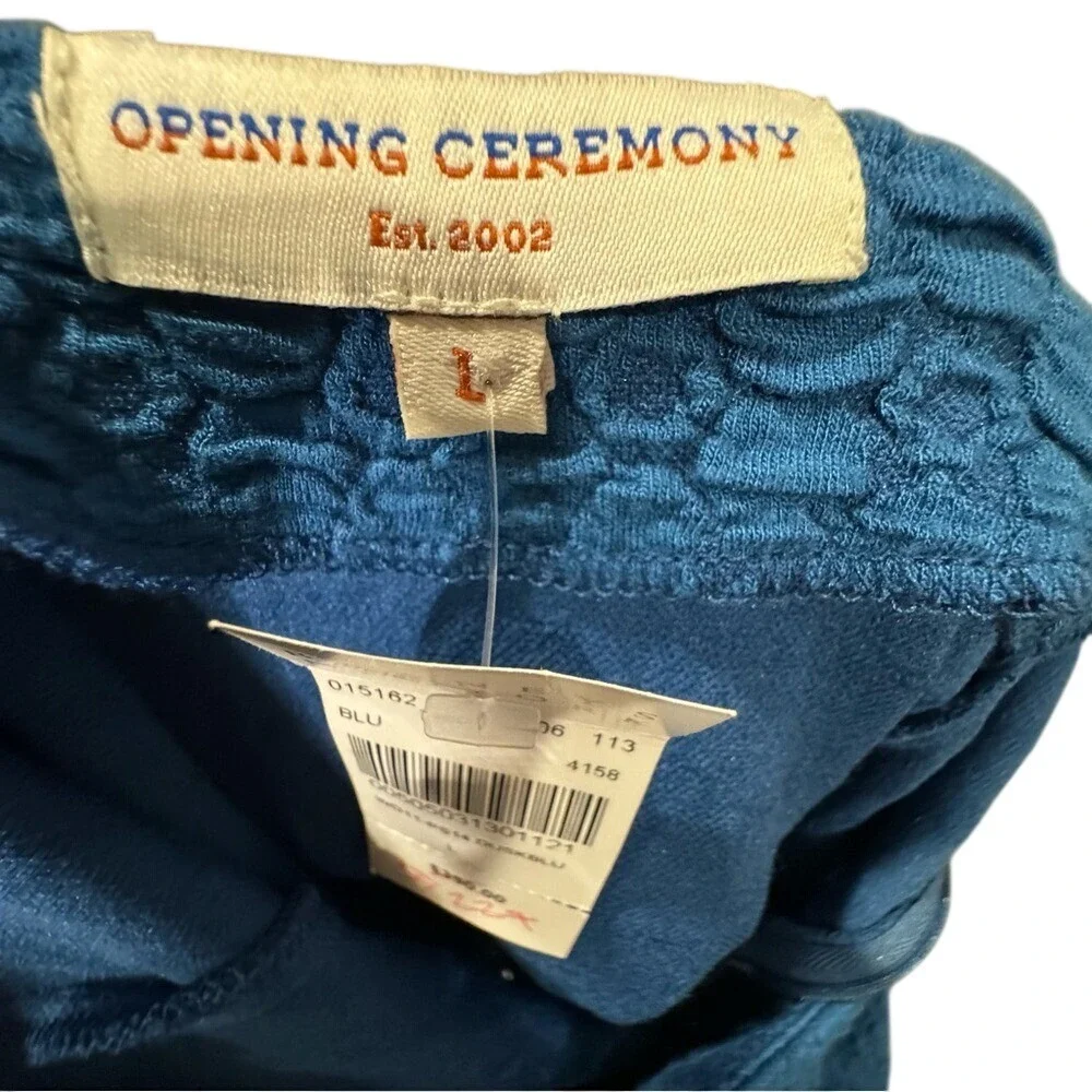 NWT Opening Ceremony, blue minidress, Sleeveless, Cutout‎ back, Size L